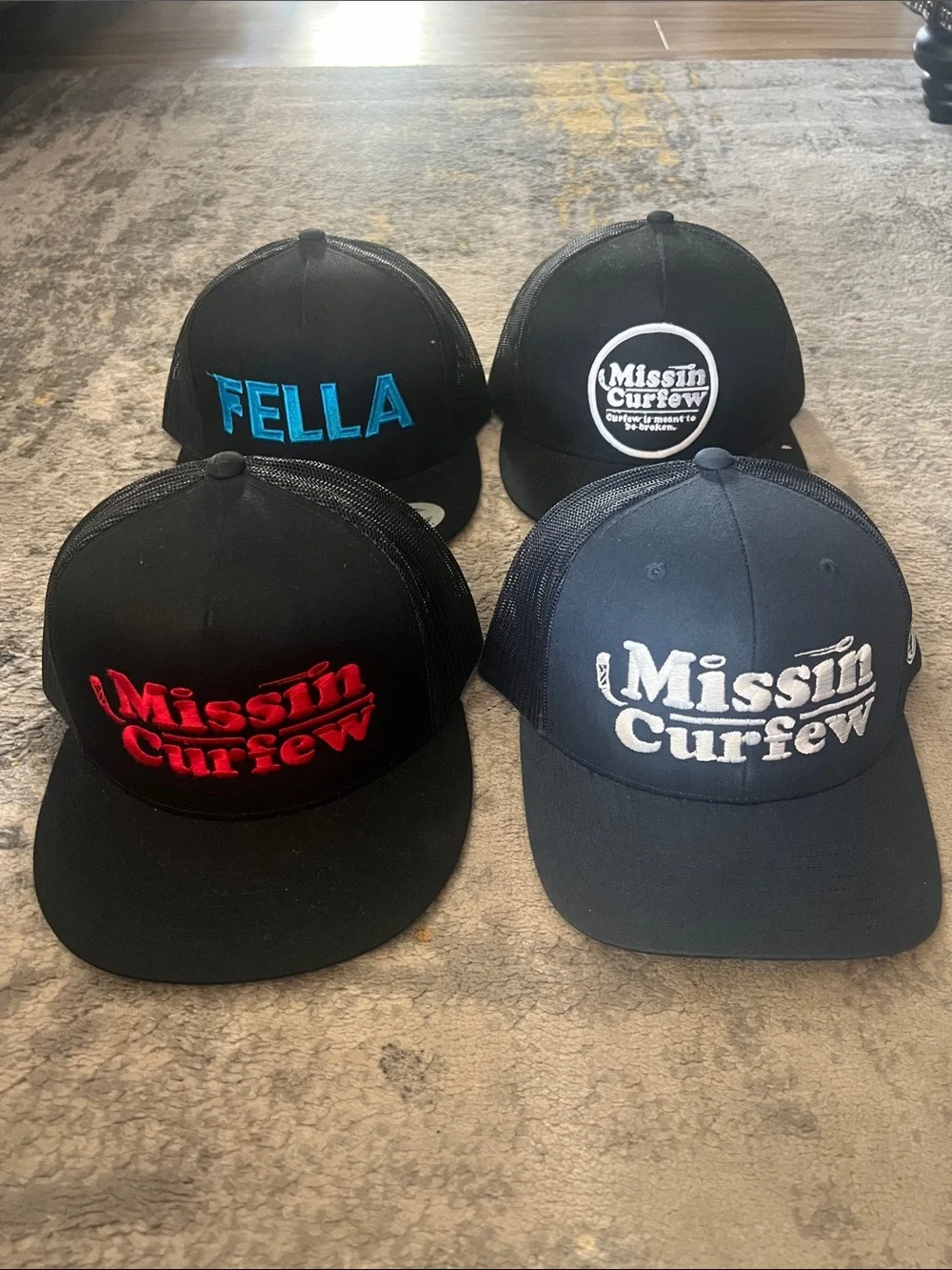 BUNDLE Missin Curfew SnapBack Trucked Embroidered Caps